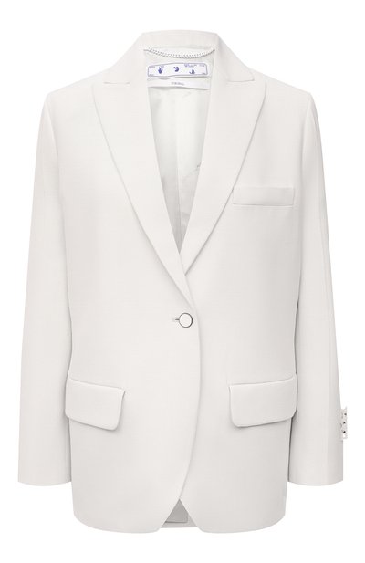 Женский жакет из вискозы и шерсти OFF-WHITE, арт. 0WEF064S21FAB003