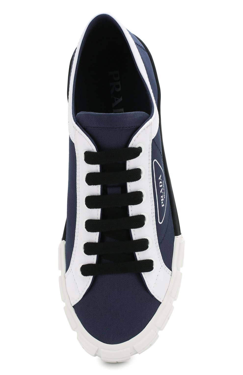 Текстильные кеды PRADA, арт. 2EG302-89C-F0E7M, фото 5