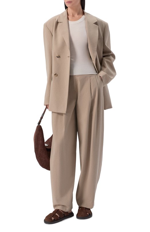 Замшевые сандалии Moschino MA10073G10/ME0 Коричневый  MA10073G10/ME0 Фото 3