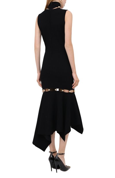 Платье из вискозы ALEXANDER MCQUEEN, арт. 633642/Q1APN, фото 4