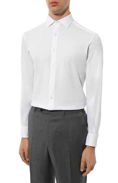 Хлопковая сорочка ZEGNA, арт. UCX18A6/SRF5, фото 3