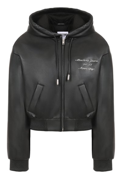 Женский кожаный бомбер M05CH1NO JEANS, арт. V3705/8216