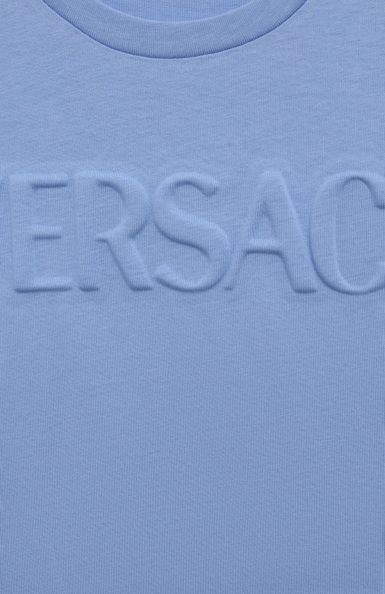 Хлопковая футболка VERSACE, арт. 1000239/1A09771/4A-6A, фото 3