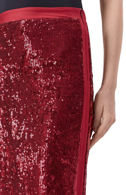 Юбка с отделкой пайетками BOSS 50547995 Красный  50547995 Фото 5