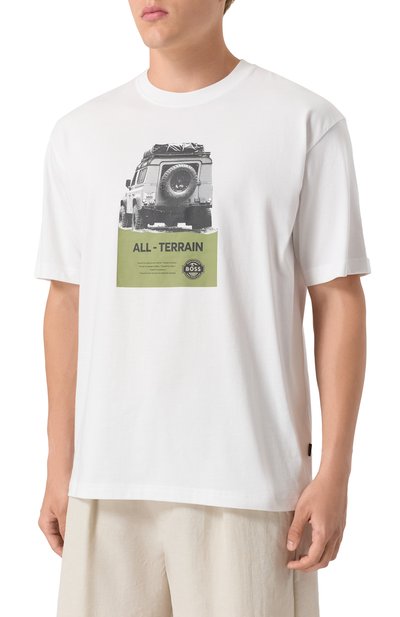 Хлопковая футболка BOSS ORANGE, арт. 50546958, фото 3