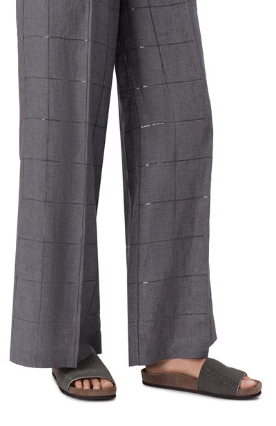 Замшевые шлепанцы BRUNELLO CUCINELLI, арт. MZMIG1390, фото 3