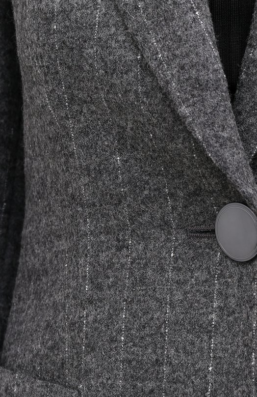 Жакет из шерсти и хлопка Giorgio Armani 0WHGG0HS/T004G Серый  0WHGG0HS/T004G Фото 6