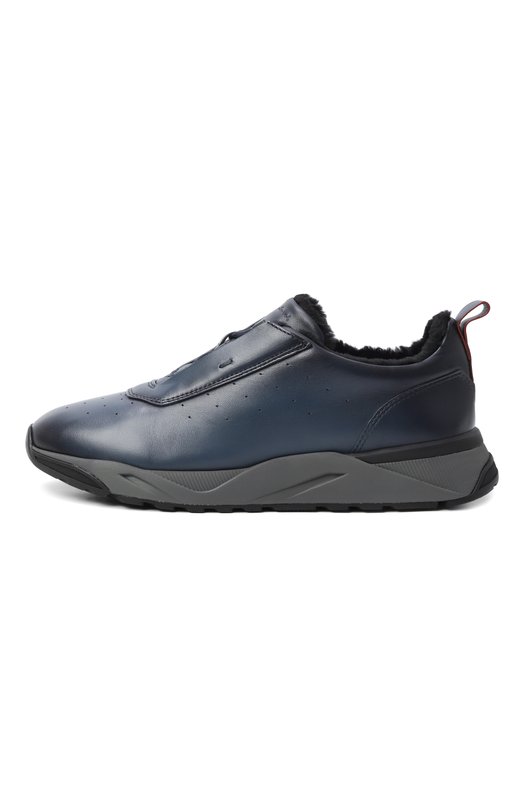 Кожаные кроссовки Innova Santoni MBIG22027ANEPG0N Синий  MBIG22027ANEPG0N Фото 4