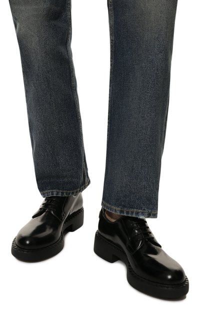 Кожаные дерби PRADA, арт. 1E877M-055-F0002-B050, фото 3