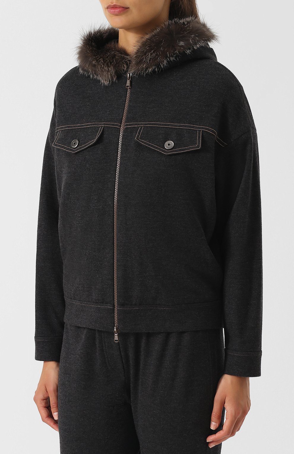 Однотонный кашемировый костюм BRUNELLO CUCINELLI, арт. MA905T7606, фото 2