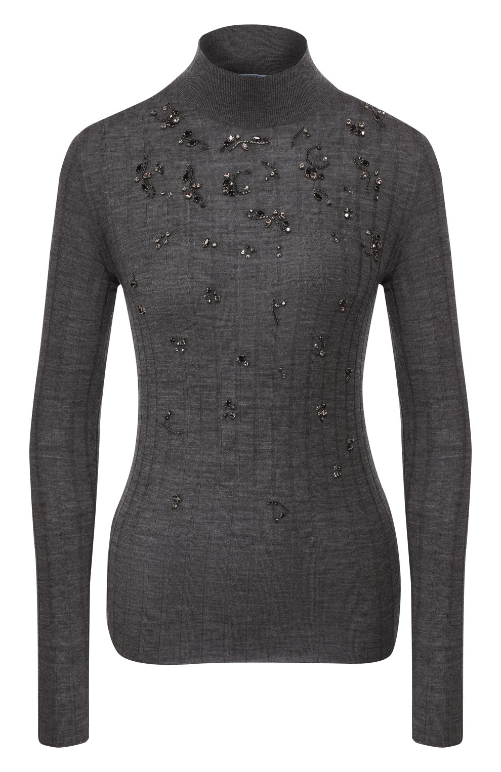 Пуловер из смеси кашемира и шелка PRADA, арт. P26342-1U0I-F0480, фото 1
