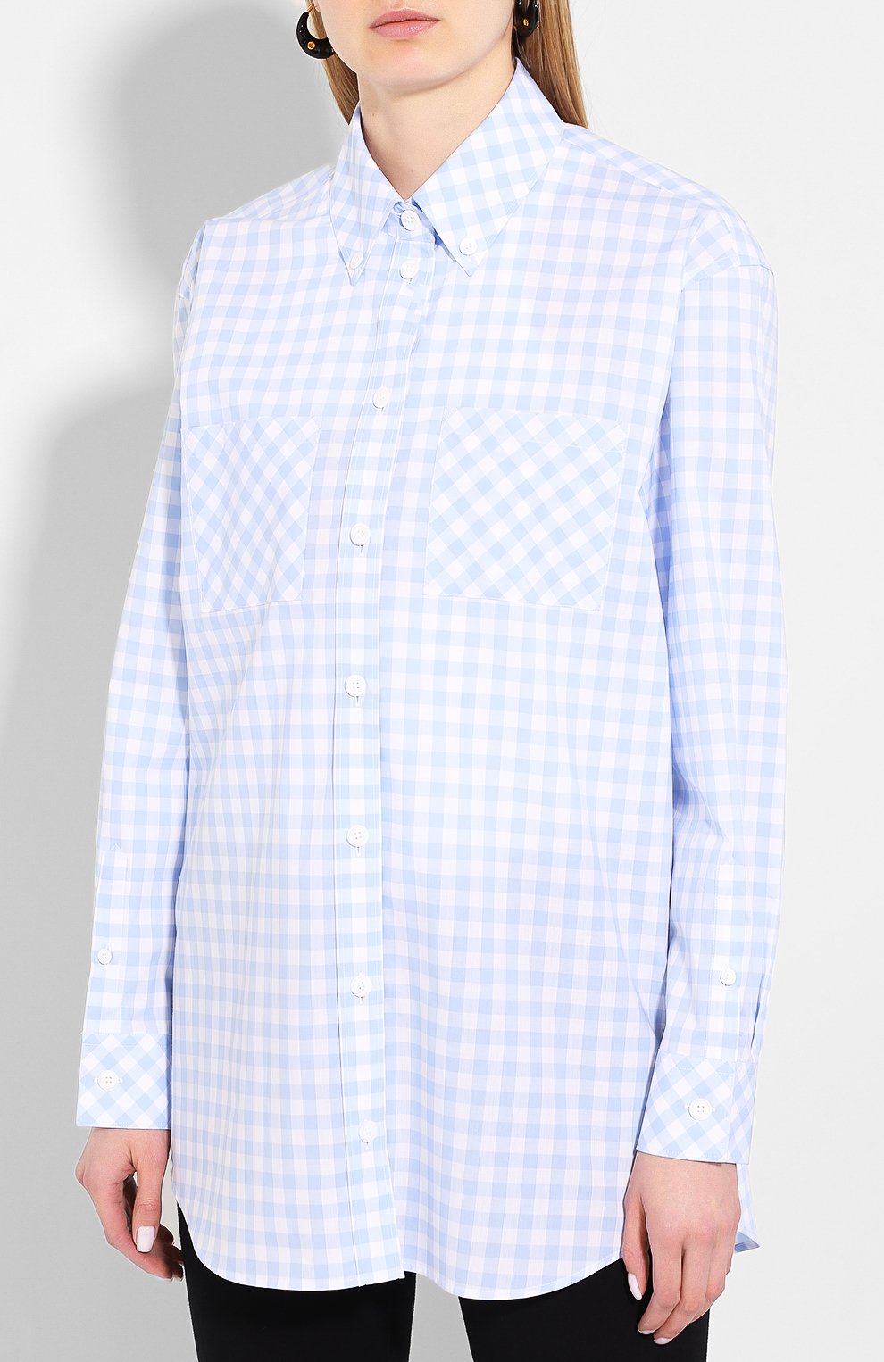 Хлопковая рубашка BURBERRY, арт. 4564553, фото 3