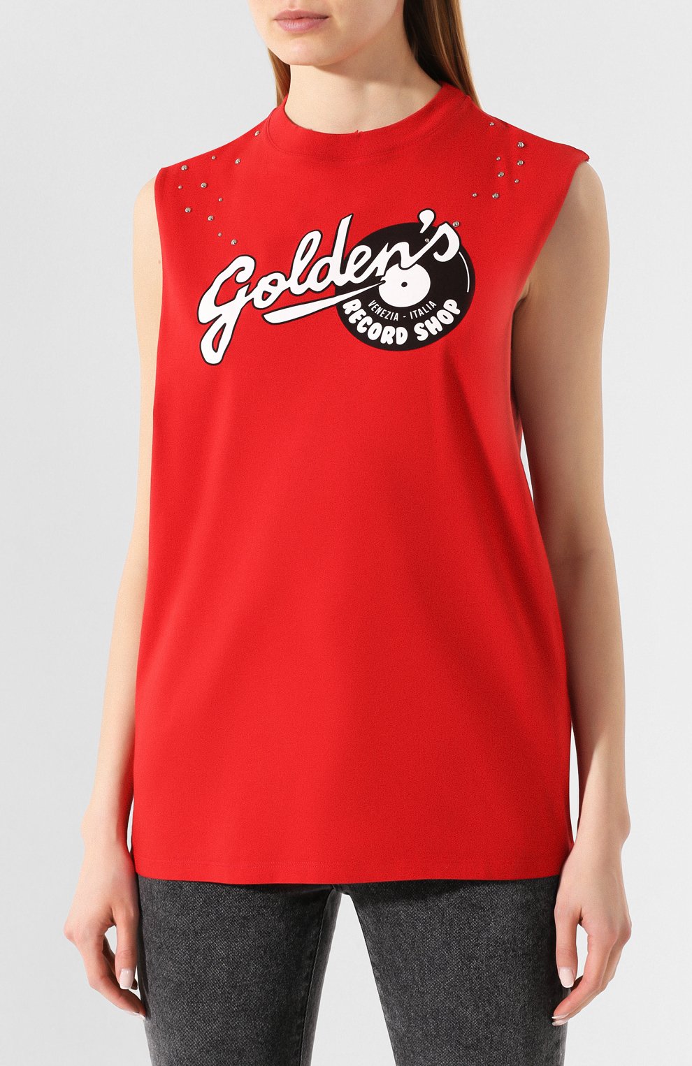 Хлопковая майка GOLDEN GOOSE DELUXE BRAND, арт. G36WP023.Y7, фото 3