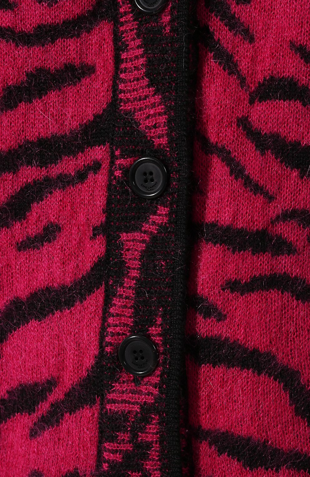 Кардиган SAINT LAURENT фуксия цвета по цене 134500 руб., арт. 586762/YAHE2, фото 5 Кардиган SAINT LAURENT, арт. 586762/YAHE2, фото 5