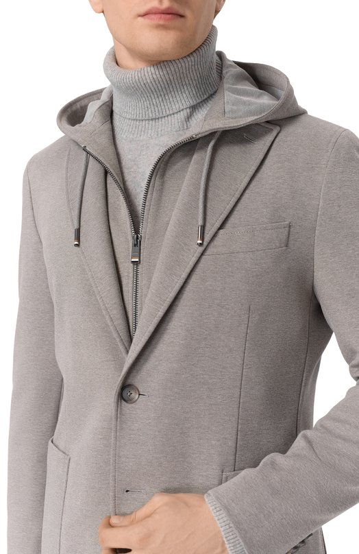 Однобортный пиджак BOSS 50562499 Серый  50562499 Фото 6