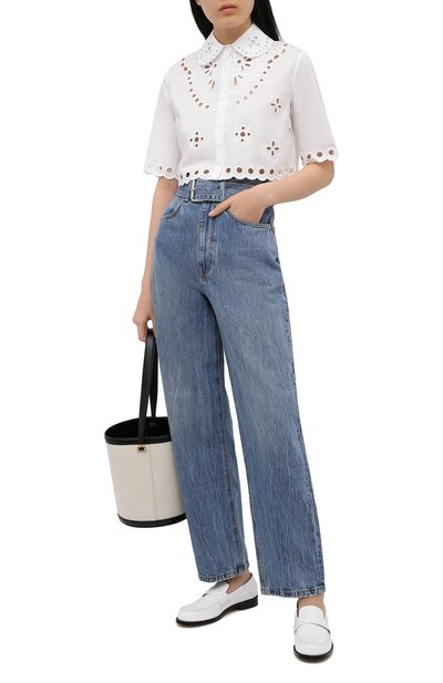 Хлопковая блузка REDVALENTINO, арт. VR0AA02S/5TC, фото 2