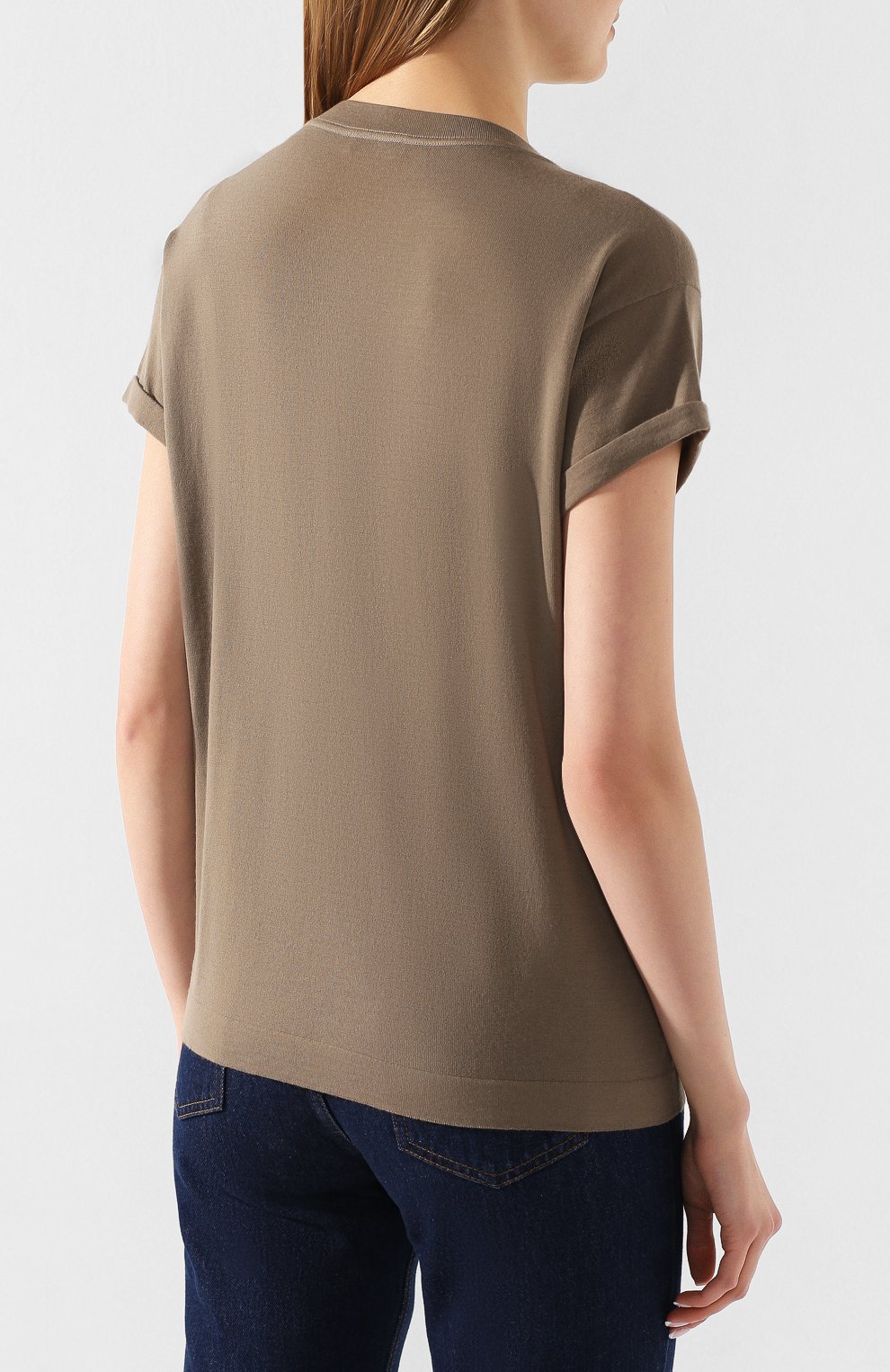 Топ из смеси шерсти и кашемира BRUNELLO CUCINELLI, арт. M14814520, фото 4