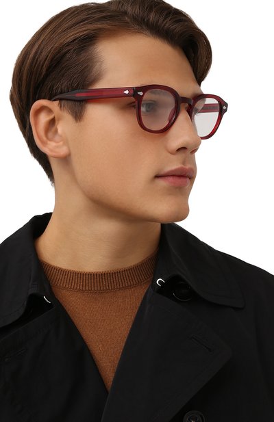 Оправа MOSCOT красного цвета по цене 29650 руб., арт. LEMT0SH 1801-01, фото 3 Оправа MOSCOT, арт. LEMT0SH 1801-01, фото 3