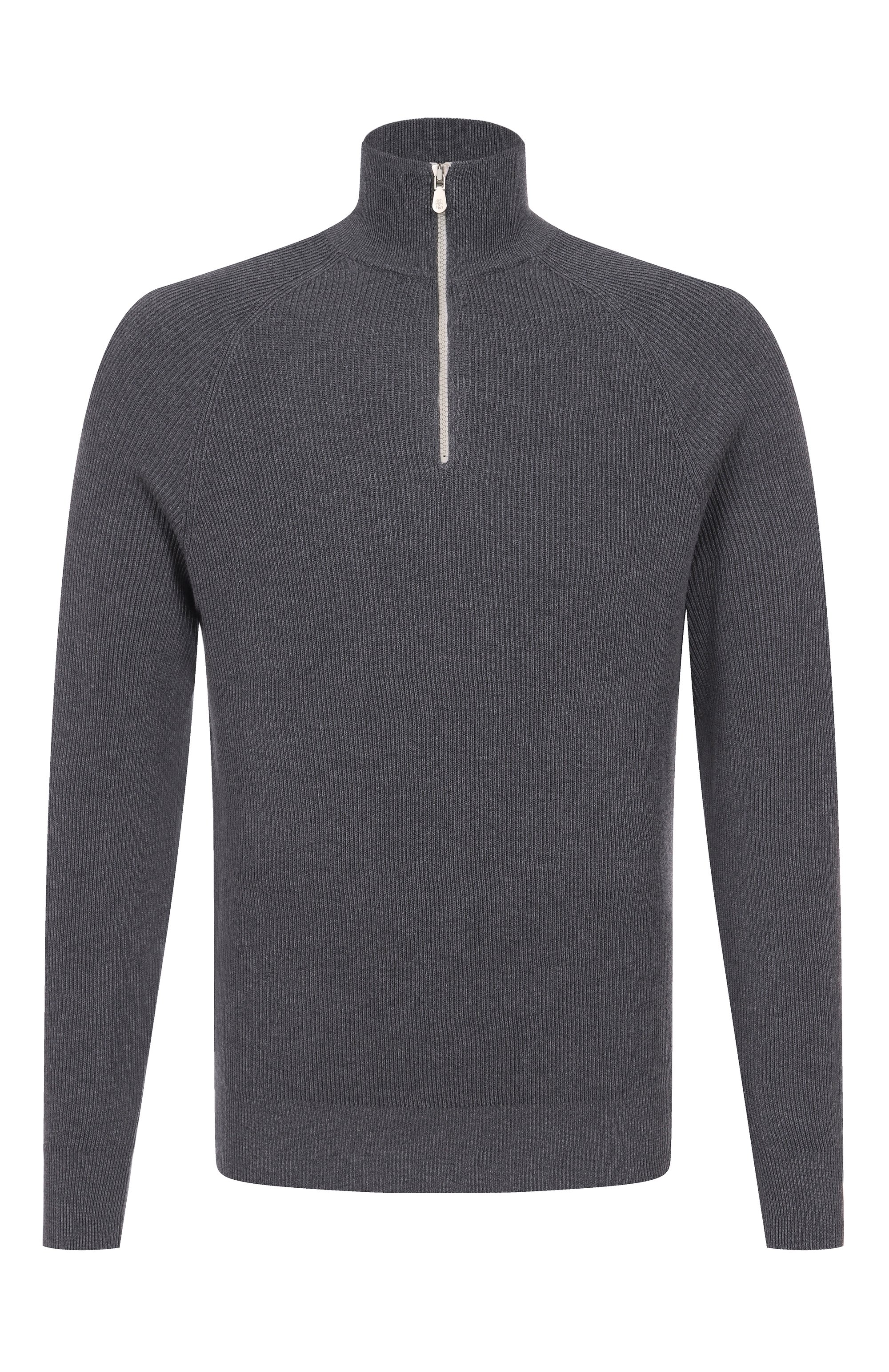 Хлопковый джемпер BRUNELLO CUCINELLI, арт. M29400104, фото 1