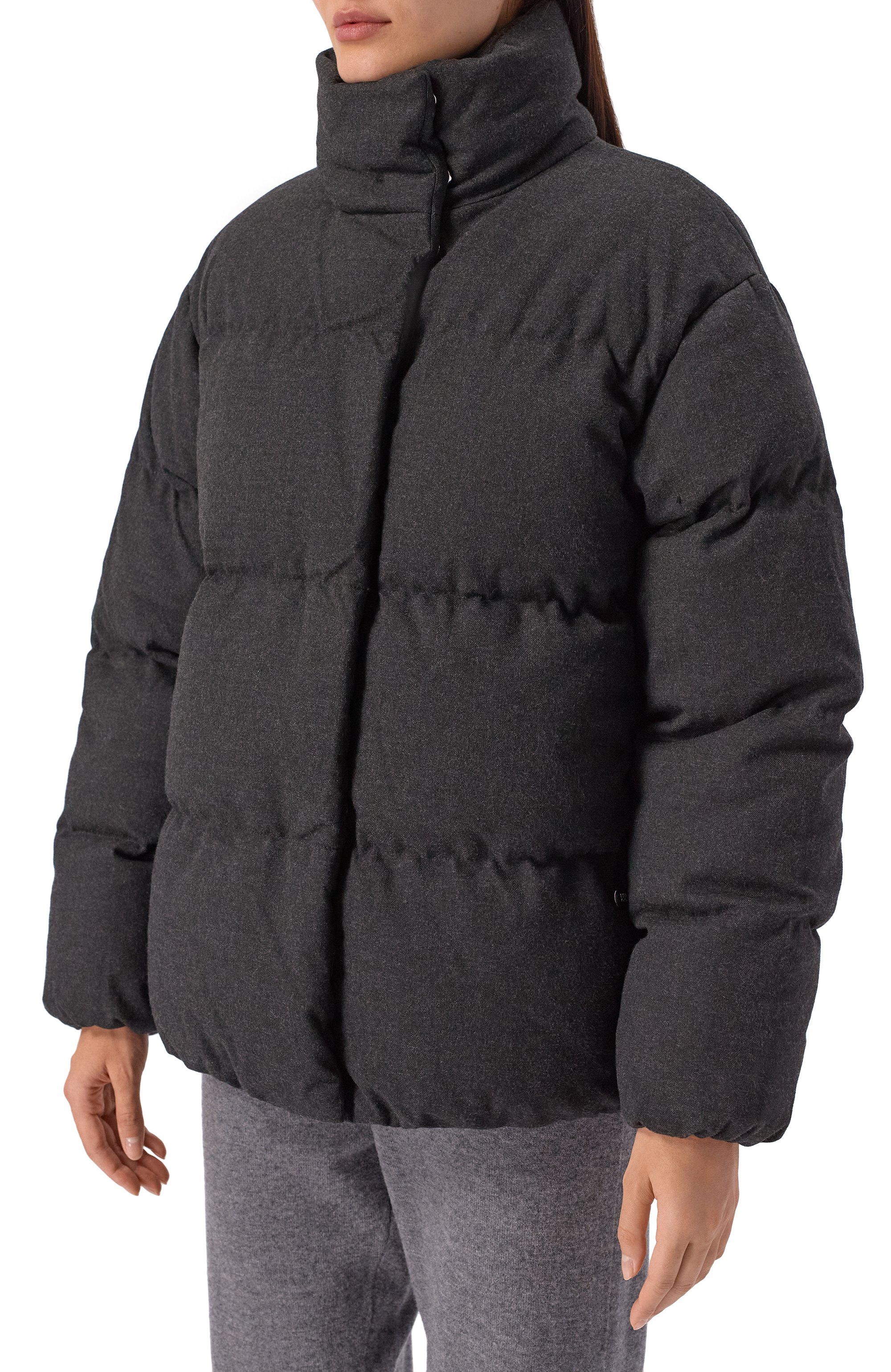 Пуховик HUGO темно-серого цвета по цене 47950 руб., арт. 50547223, фото 6 Пуховик HUGO, арт. 50547223, фото 6