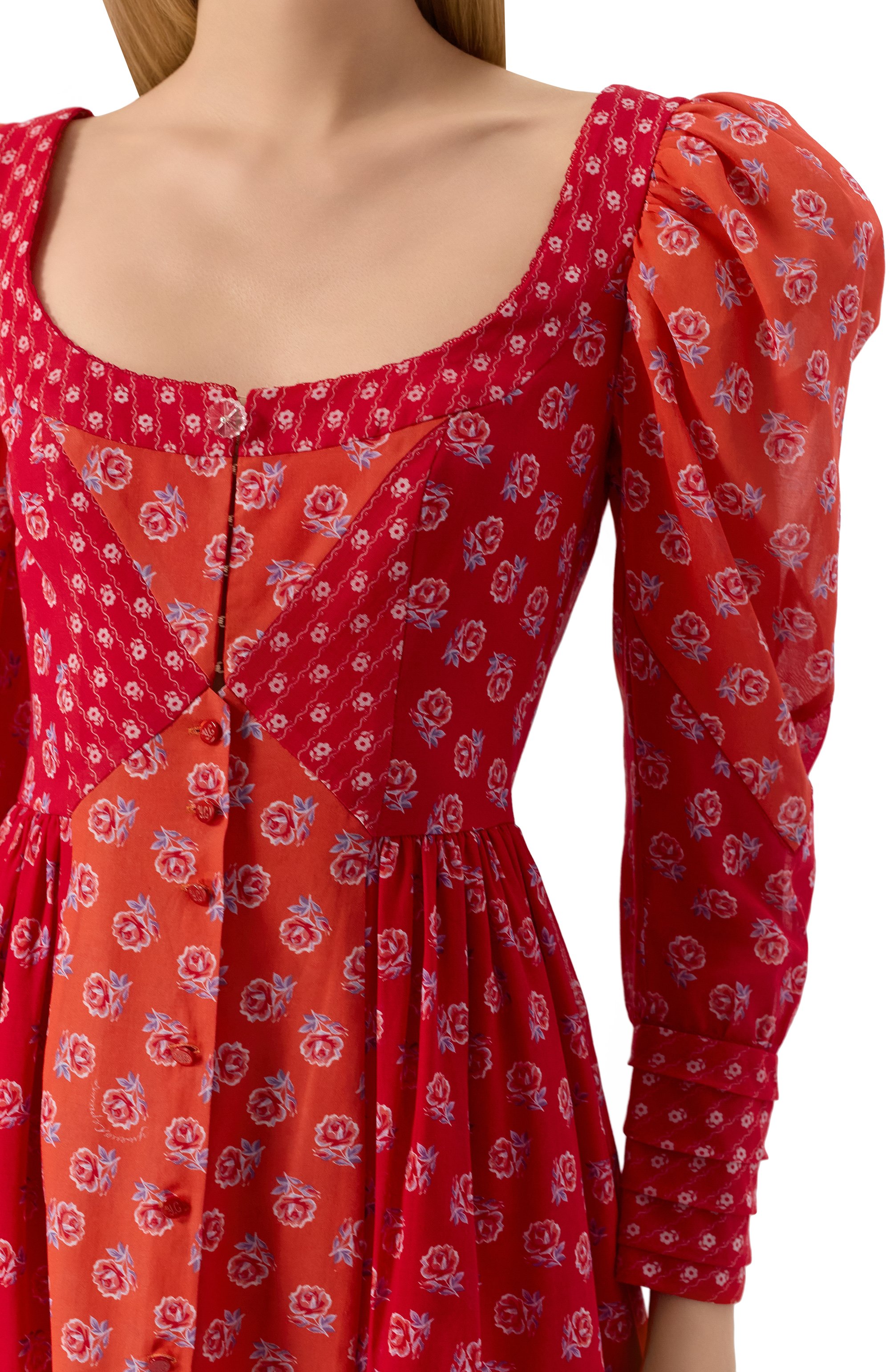 Хлопковое платье ULYANA SERGEENKO красного цвета по цене 250000 руб., арт. ABM011SS24P 1772Т24, фото 5 Хлопковое платье ULYANA SERGEENKO, арт. ABM011SS24P 1772Т24, фото 5