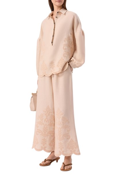 Женские хлопковые брюки KITON, арт. D61119K0861G