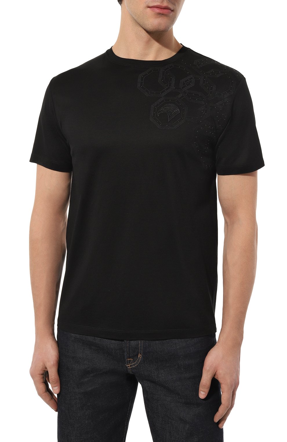Хлопковая футболка STEFANO RICCI, арт. MNH3102120/TE0001, фото 3