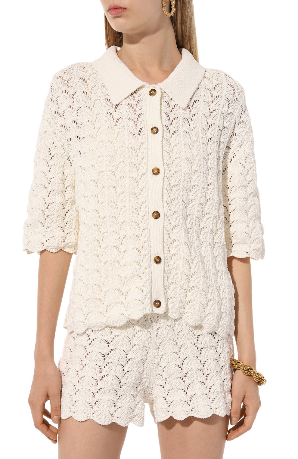 Хлопковый кардиган LOULOU DE SAISON, арт. ADRIA, фото 3