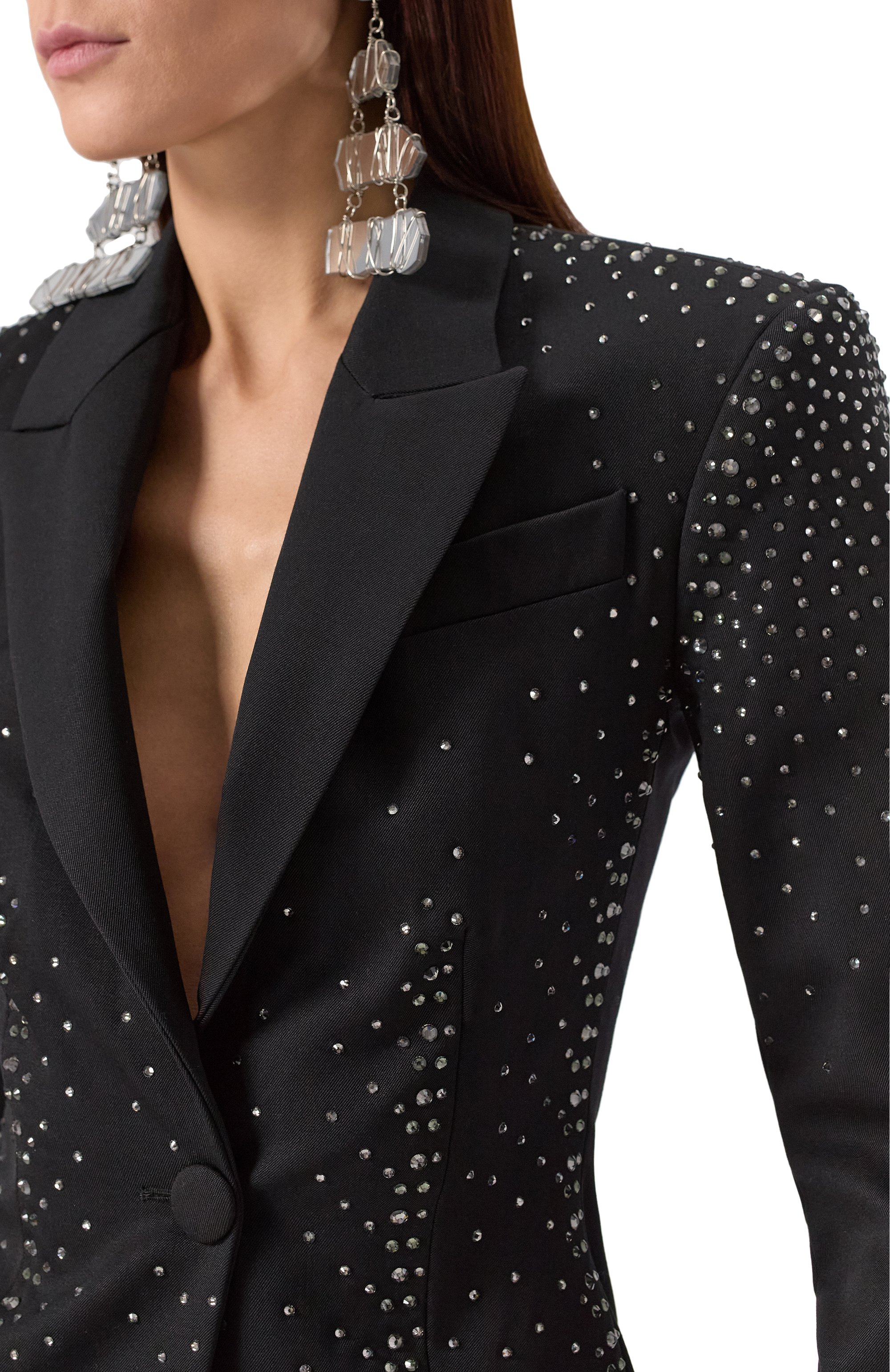 Жакет с отделкой стразами THE ATTICO, арт. 250WCG00061/WWW046TS, фото 5