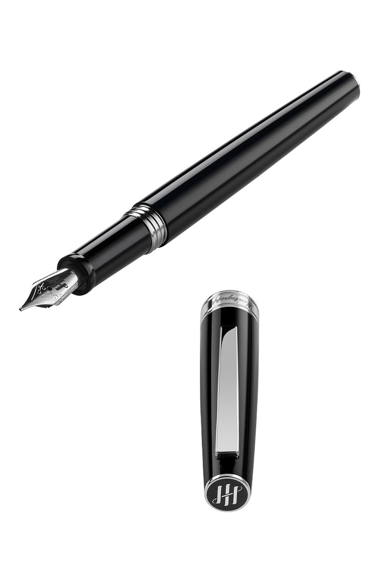 Перьевая ручка MONTEGRAPPA черного цвета, арт. ISA1R1AC | Фото 4 (Нос: Не проставлено; Региональные ограничения белый список (Axapta Mercury): Не проставлено; Материал сплава: Сталь; Ограничения доставки: m-style)
