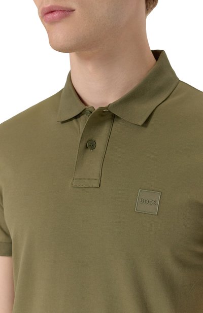 Хлопковое поло BOSS ORANGE, арт. 50507803, фото 5