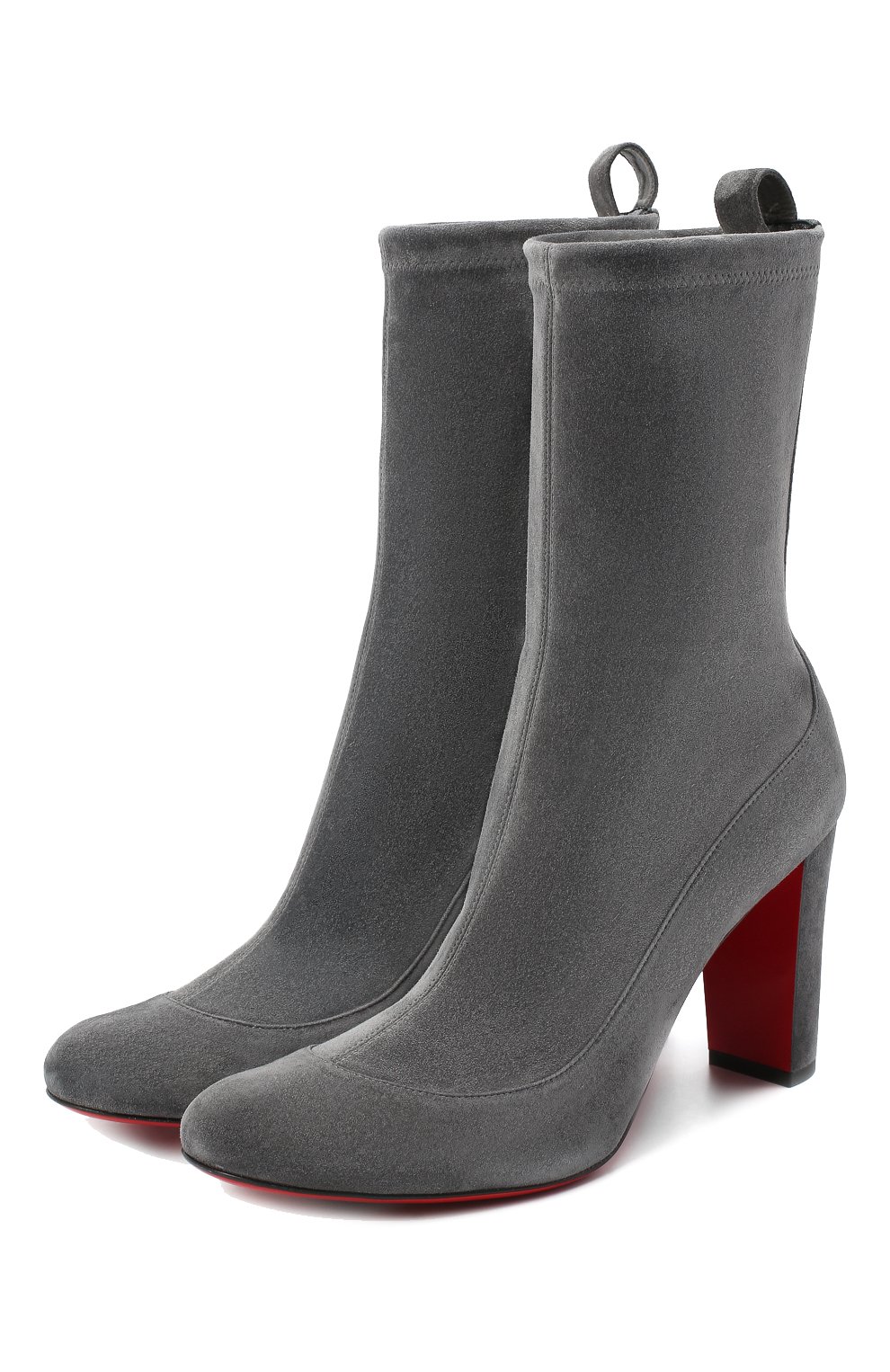 Замшевые ботильоны gena bootie 85 CHRISTIAN LOUBOUTIN, арт. gena bootie 85 veau velours stretch, фото 1