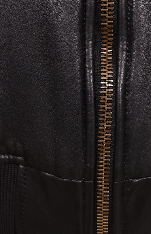Кожаный бомбер Balenciaga 808911/TMS02 Чёрный  808911/TMS02 Фото 6