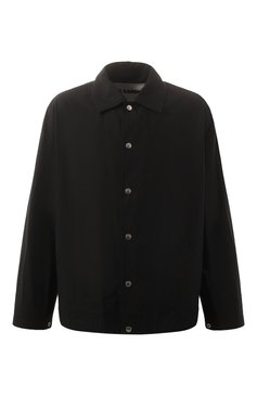 Мужская хлопковая куртка JIL SANDER черного цвета, арт. J23BN0003-J45026 | Фото 1 (Рукава: Длинные; Длина (верхняя одежда): Короткие; Драгоценные камни: Проставлено; Материал подклада: Хлопок; Материал сплава: Проставлено; Кросс-КТ: Легкая куртка, Ветровка; Стили: Кэжуэл)