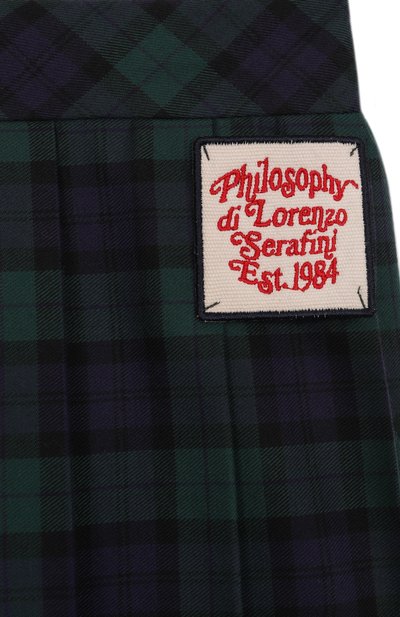 Плиссированная юбка PHILOSOPHY DI LORENZO SERAFINI KIDS, арт. I1F704/6123/4-10, фото 3