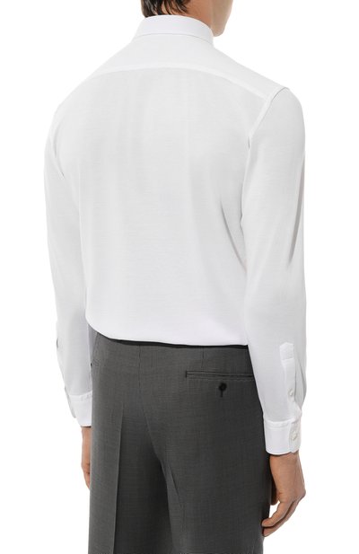 Хлопковая сорочка ZEGNA, арт. UCX18A6/SRF5, фото 4