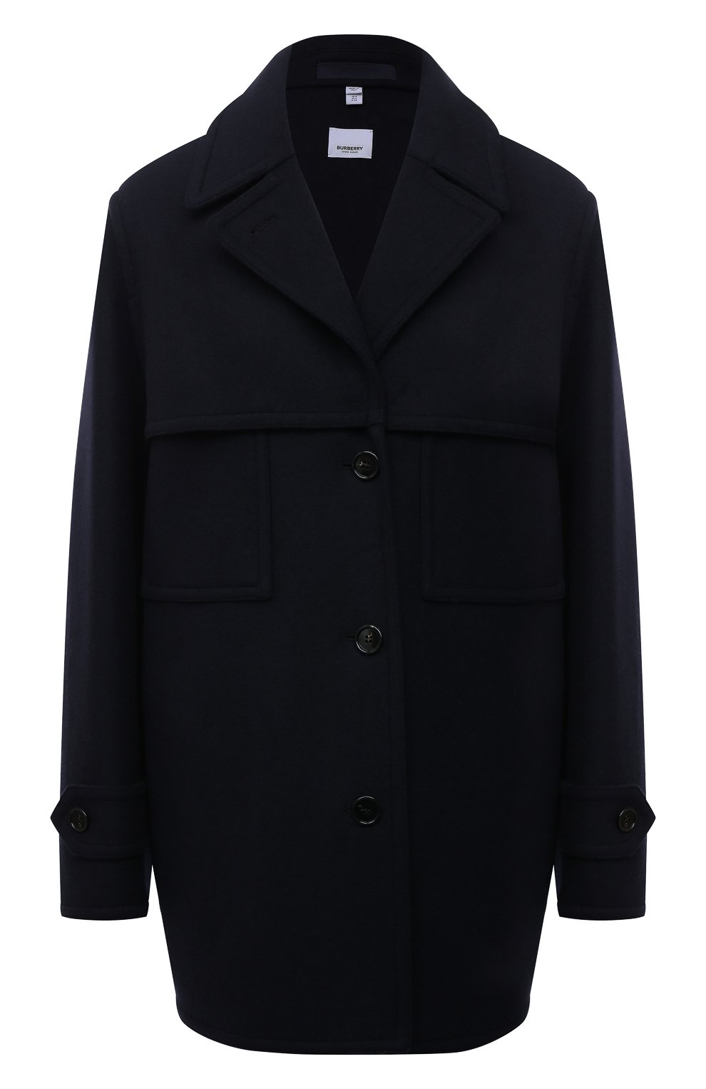 Кашемировое полупальто tedburn BURBERRY темно-синего цвета по цене 344000 руб., арт. 8043141, фото 1 Кашемировое полупальто tedburn BURBERRY, арт. 8043141, фото 1