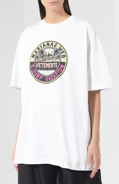 Хлопковая футболка VETEMENTS, арт. UAH20TR925/W, фото 3