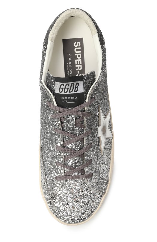 Комбинированные кеды Super Star Golden Goose Deluxe Brand GWF00101.F007470 Серебряный  GWF00101.F007470 Фото 6