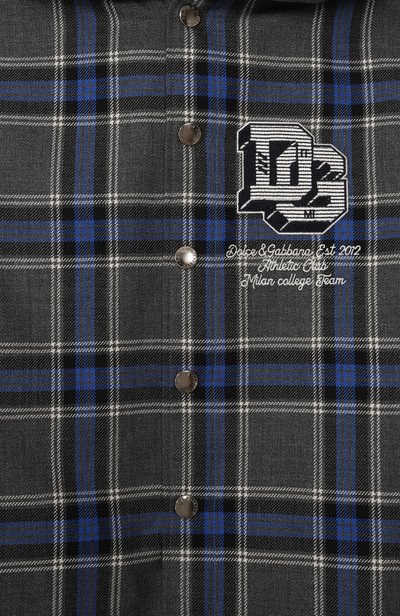 Рубашка из шерсти и хлопка DOLCE & GABBANA, арт. L44S98/FQ2N0, фото 3