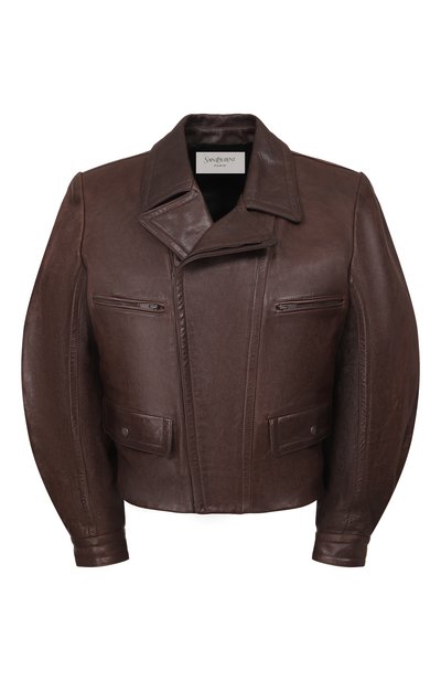 Женская кожаная куртка SAINT LAURENT, арт. 866351/YCUS2