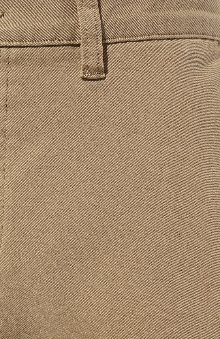 Мужские хлопковые брюки HUGO бежевого цвета, арт. 50511260 | Фото 5 (Длина (брюки, джинсы): Стандартные; Случай: Повседневный; Материал сплава: Проставлено; Материал внешний: Хлопок; Драгоценные камни: Проставлено; Стили: Кэжуэл)