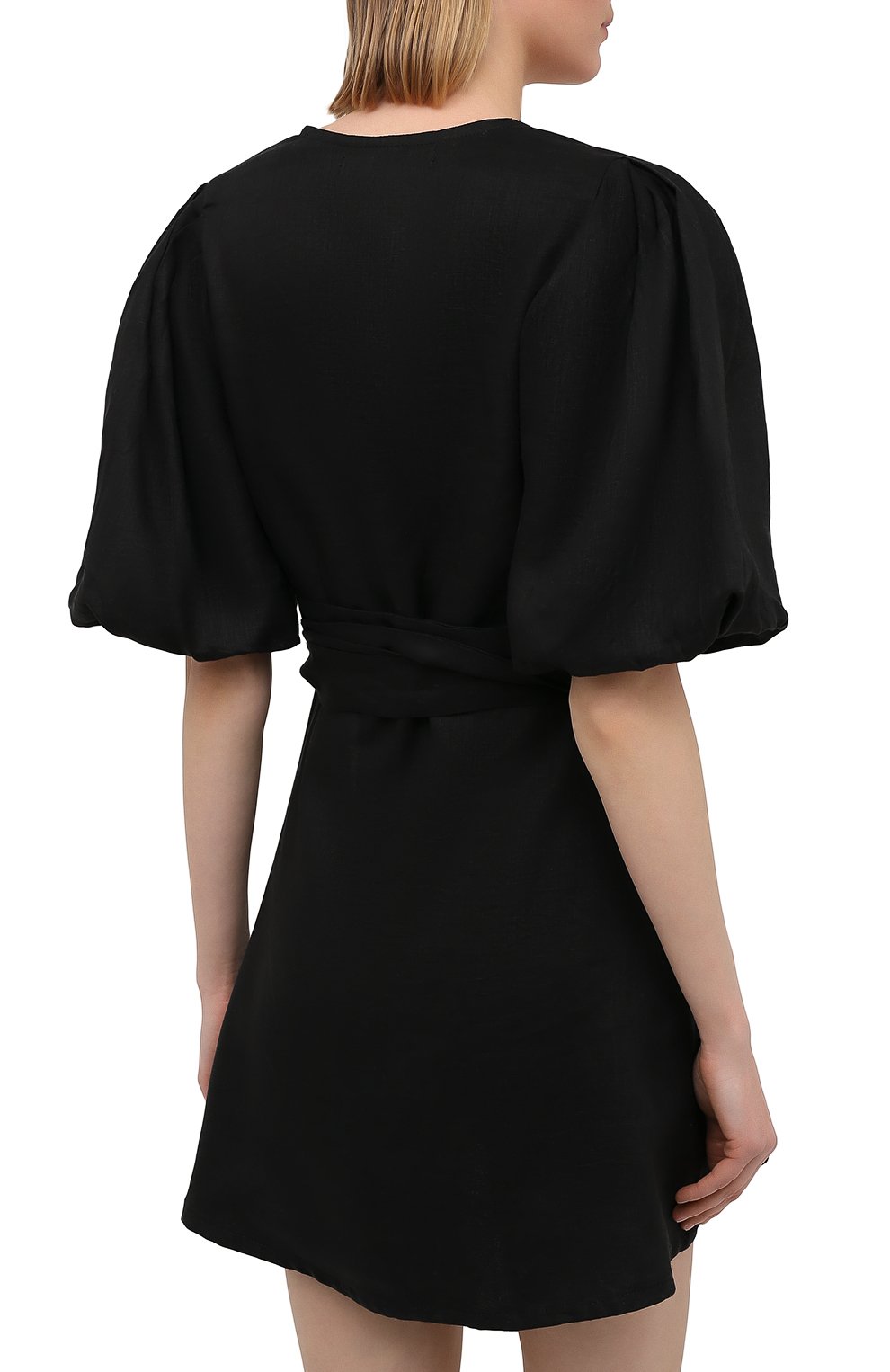 Льняное платье FAITHFULL THE BRAND черного цвета по цене 33950 руб., арт. FF1685-BLK, фото 4 Льняное платье FAITHFULL THE BRAND, арт. FF1685-BLK, фото 4
