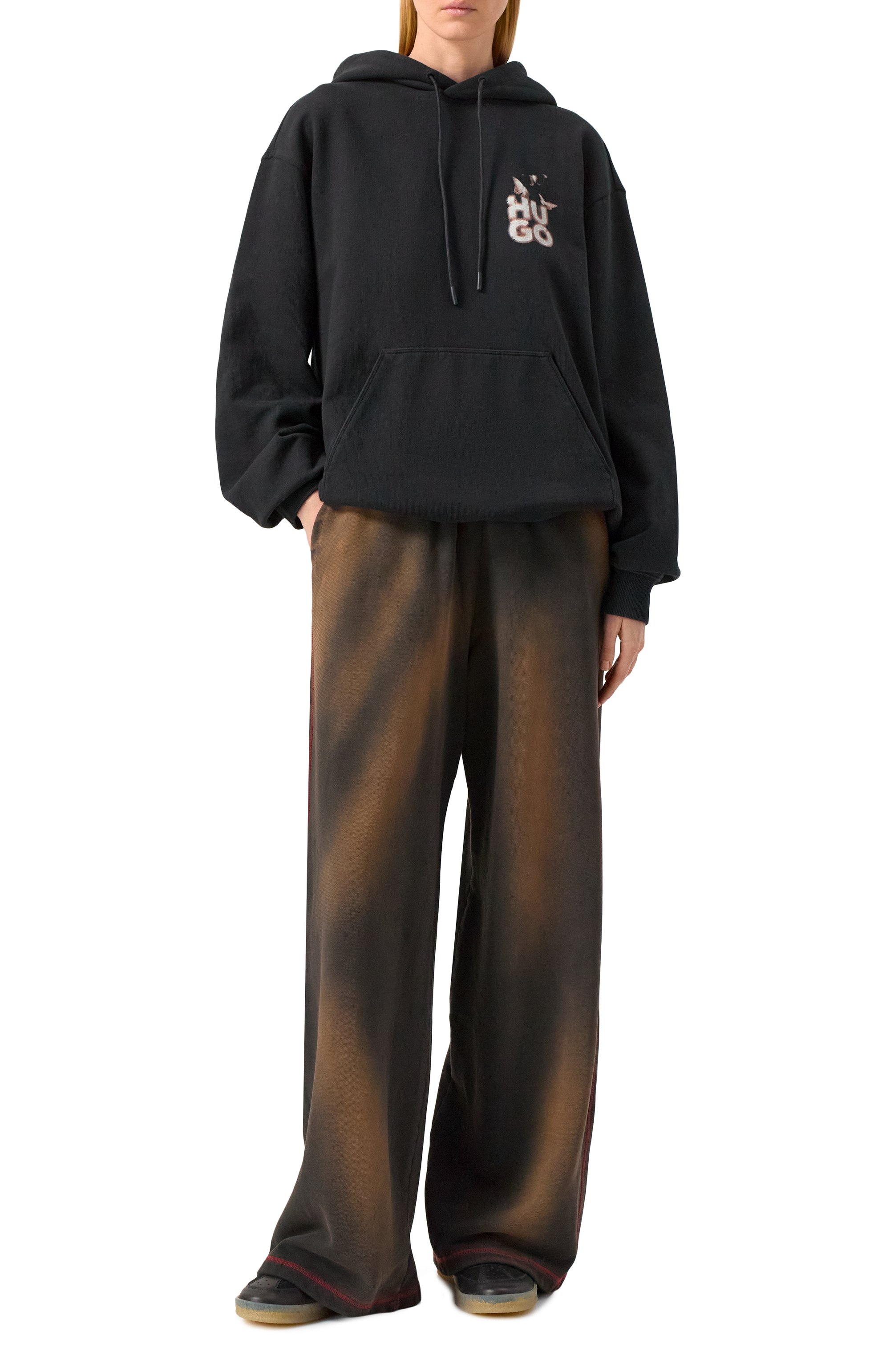 Хлопковое худи HUGO, арт. 50534047, фото 2