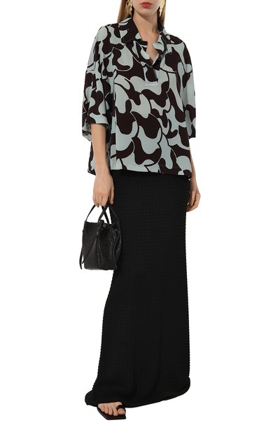 Блузка DRIES VAN NOTEN светло-зеленого цвета по цене 68900 руб., арт. 010731-8010, фото 2 Блузка DRIES VAN NOTEN, арт. 010731-8010, фото 2