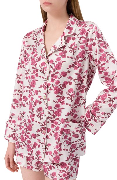 Шелковая рубашка PRIMROSE розового цвета по цене 25900 руб., арт. 8W.500R.RS001, фото 5 Шелковая рубашка PRIMROSE, арт. 8W.500R.RS001, фото 5