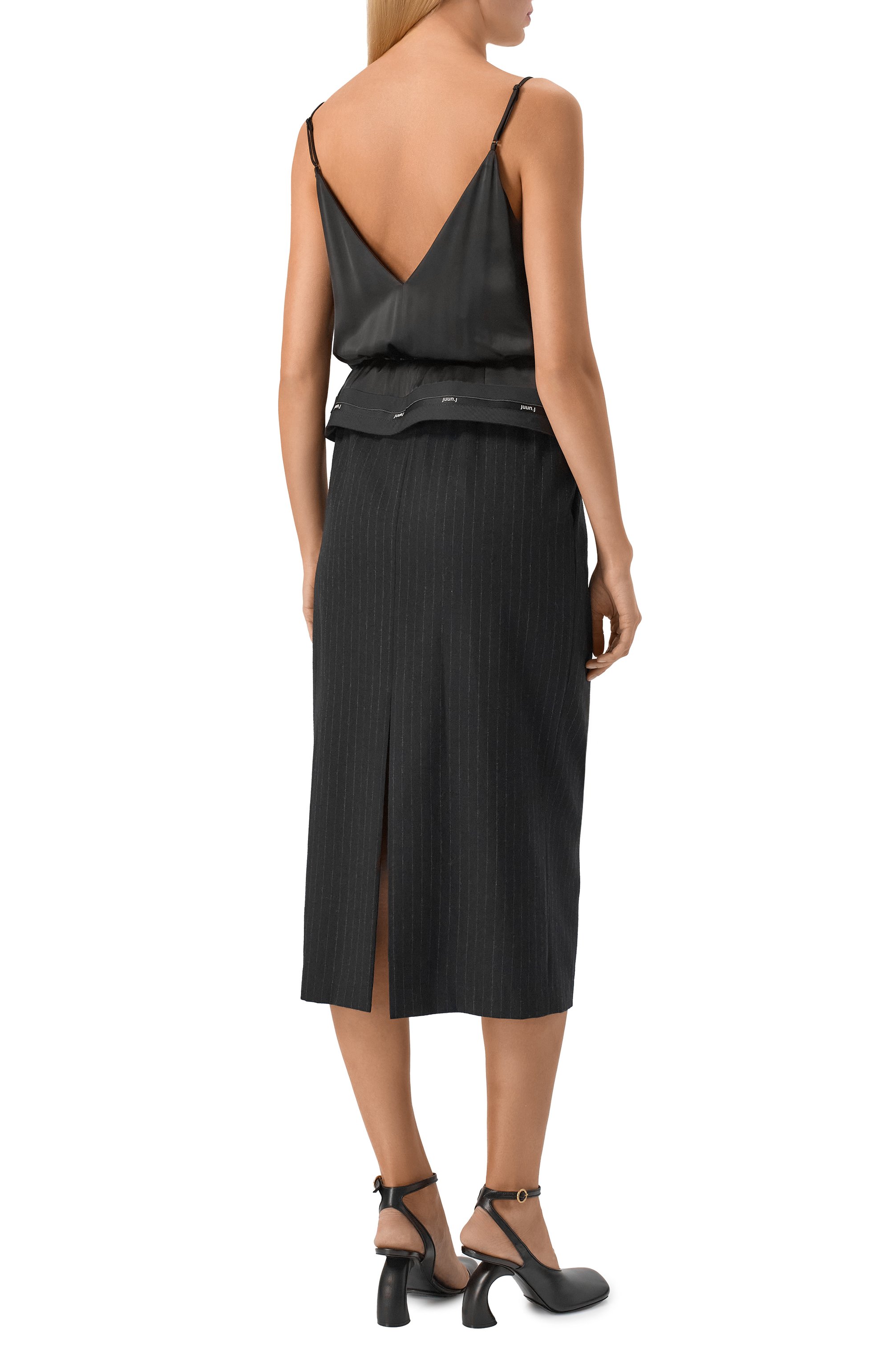 Платье JUUN.J черного цвета по цене 99500 руб., арт. JW5X71W04, фото 3 Платье JUUN.J, арт. JW5X71W04, фото 3