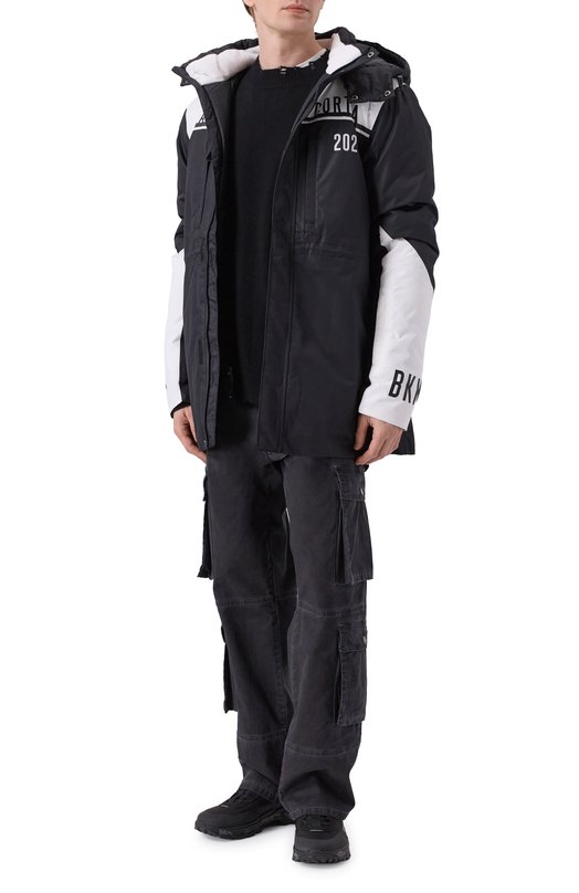 Утепленная куртка Dirk Bikkembergs BMG1292 Чёрно-белый  BMG1292 Фото 2