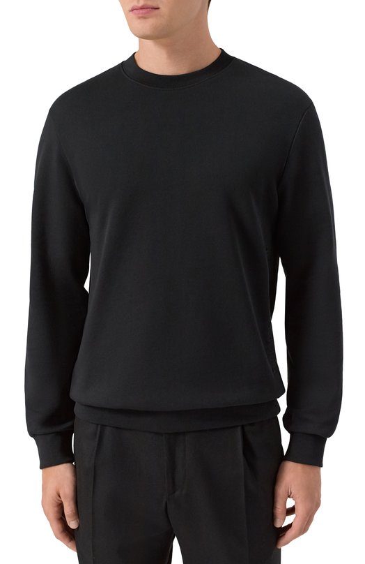 Хлопковый свитшот Dirk Bikkembergs BMF1247 Чёрный  BMF1247 Фото 3