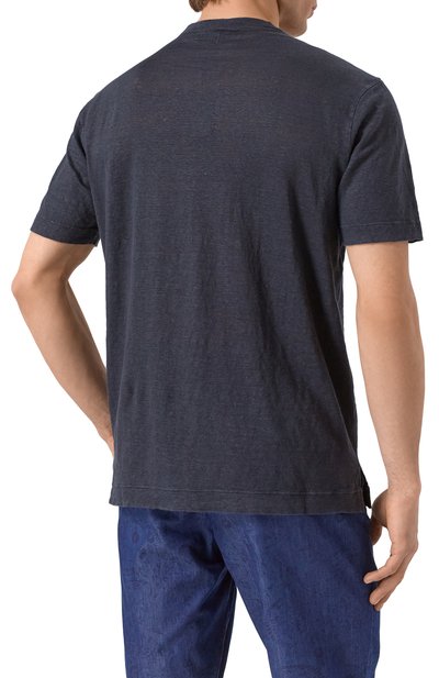 Льняная футболка CANALI, арт. T0869/MJ02244, фото 4